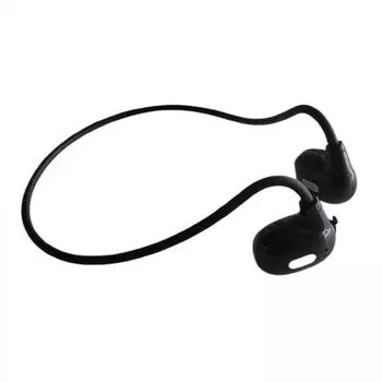 Беспроводные наушники Bluetooth 5.3 с воздушной проводимостью, водонепроницаемая гарнитура, стерео, накладные спортивные наушники-вкладыши с микрофоном чёрный