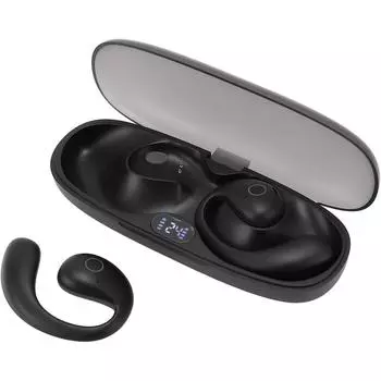 Беспроводные наушники Bluetooth 5.4 с дужками для ушей 42 часа воспроизведения беспроводной зарядный футляр цифровой дисплей спортивные наушники для тренировок бега