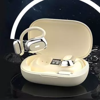 Беспроводные наушники Bluetooth 5.4, удобные для ношения, направленная передача звука, стереозвуковой эффект, долгий срок службы батареи, наушники