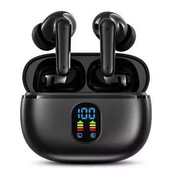 Беспроводные наушники Bluetooth Edge Bluetooth ENC с шумоподавлением DNS Bluetooth-наушники Светодиодный дисплей 60 часов непрерывного воспроизведения быстрый