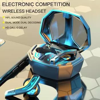 Беспроводные наушники Bluetooth, Hi-Fi музыкальные наушники, 10 часов воспроизведения, наушники с микрофоном, геймерская гарнитура с низкой задержкой