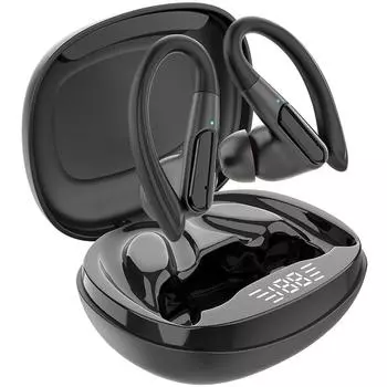 Беспроводные наушники Bluetooth наушники HD стерео аудио наушники-вкладыши с микрофоном заушник водонепроницаемая гарнитура для спорта бег