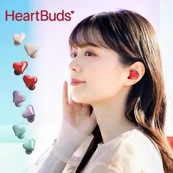 Беспроводные наушники Bluetooth наушники Heart Buds Женская мода розовые TWS гарнитура игровые студенческие наушники для девочек розовый