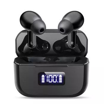 Беспроводные наушники Bluetooth-наушники Наушники типа Carna Bluetooth-наушники Bluetooth-наушники Светодиодный цифровой дисплей питания Качество звука Сенсорный экран