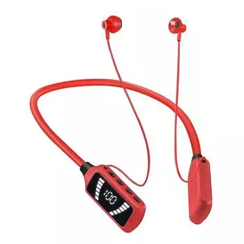 Беспроводные наушники Bluetooth-наушники с шейным ремешком Игровой светодиодный дисплей Стерео шумоподавление Спортивная гарнитура Магнитные наушники Поддержка воспроизведения TF-карт
