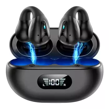 Беспроводные наушники Bluetooth наушники спортивного типа беспроводные наушники беспроводная зарядка совместимы с двойным светодиодным дисплеем питания водонепроницаемые