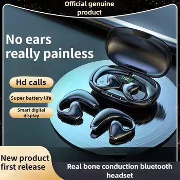 Беспроводные наушники Bluetooth с костной проводимостью не подходят к уху 5.3 Висячее движение уха чёрный