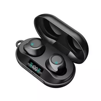 Беспроводные наушники Bluetooth, спортивные наушники-вкладыши, игровые гарнитуры, светодиодный дисплей, зарядный чехол