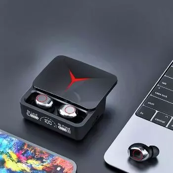 Беспроводные наушники для киберспортивных игр, в ухо, высокая емкость батареи и длительное время автономной работы, Bluetooth чёрный