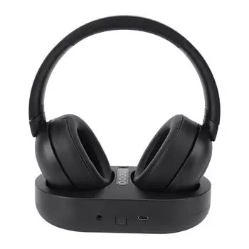Беспроводные наушники для просмотра телевизора 2.4G Bluetooth 5.3 Беспроводная телевизионная гарнитура с зарядной базой для UK Plug