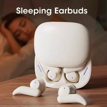 Беспроводные наушники для сна Bluetooth-наушники Невидимые наушники для сна Внутриканальные наушники с функцией интеллектуального шумоподавления TWS-гарнитура с микрофоном чёрный