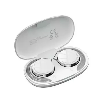 Беспроводные наушники F2 True BT 5.2, наушники-крючки с двумя микрофонами, двойная спортивная гарнитура с белый