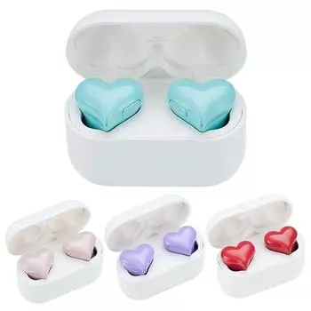Беспроводные наушники Heartbuds, игровые наушники с поддержкой Bluetooth, шумоподавлением для девушек-студенток и женщин красный