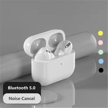 Беспроводные наушники Inpod Pro Bluetooth 5.0 Красочные наушники для IOS Android с микрофоном с сенсорным управлением Стерео музыкальная гарнитура-вкладыш Hi-Fi белый