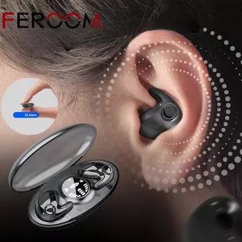 Беспроводные наушники Invisible Sleep с чехлом для зарядки, Bluetooth 5.3, легкий вес, удобство ношения, водонепроницаемость IPX5 с шумоподавлением