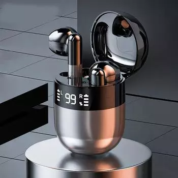 Беспроводные наушники J28 TWS со светодиодным дисплеем, Bluetooth-наушники, гарнитура с шумоподавлением, HIFI, стерео, водонепроницаемые наушники с микрофоном и низкой задержкой