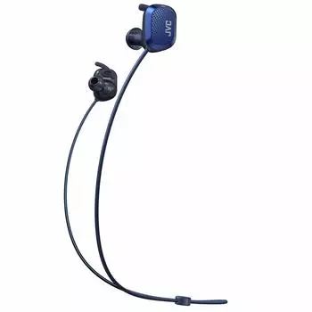 Беспроводные наушники JVC HA-AE1W-A, совместимые с Bluetooth, до 11 часов воспроизведения, для спорта, водонепроницаемые и пыленепроницаемые, синие