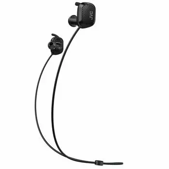 Беспроводные наушники JVC HA-AE1W-B, Bluetooth-совместимые, до 11 часов воспроизведения, для занятий спортом, водонепроницаемые и пыленепроницаемые, черные