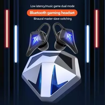 Беспроводные наушники K9 с автоматическим сопряжением и сенсорным управлением в двух режимах серебряный/чёрный