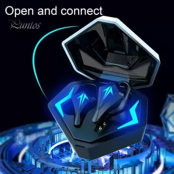 Беспроводные наушники K9 с сенсорным управлением и низкой задержкой, совместимые с Bluetooth 5.0, игровые наушники для киберспорта, музыкальные наушники для смартфона серебряный