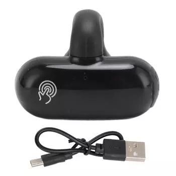 Беспроводные наушники-клипсы с открытым ухом Bluetooth 5.2 с костной проводимостью, безболезненные, сверхдлительное время ожидания чёрный