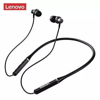 Беспроводные наушники Lenovo HE05, Bluetooth 5,0, наушники с шейным ремешком, микрофоном с шумоподавлением, водонепроницаемые стереонаушники