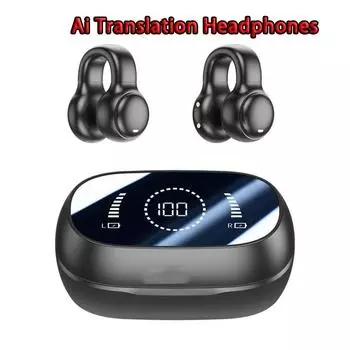 Беспроводные наушники M47 AI Translation с функцией Bluetooth 5.4, функцией шумоподавления и функцией перевода в реальном времени с помощью искусственного интеллекта