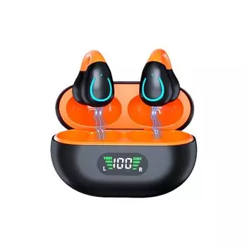 Беспроводные наушники Meisei Bluetooth, удобные для ENC Noise HiFi Sound, чехол для зарядки, совместимый с iPhone, Android 5.3, наушники, некостные