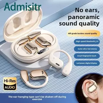 Беспроводные наушники OWS, открытые наушники Bluetooth, сверхдолговечные спортивные наушники с шумоподавлением чёрный