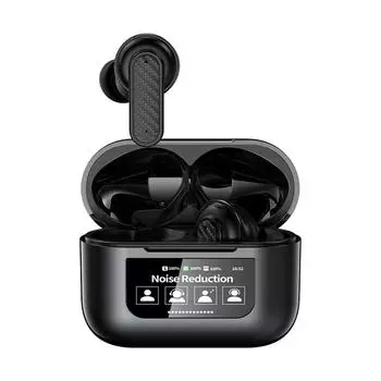 Беспроводные наушники-переводчики BT 5.4 Instant Smart Voice Translator Наушники Smart Touch Screen Корпус Наушники с поддержкой 144 языков для Android iOS