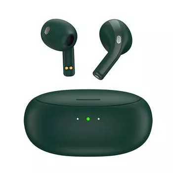 Беспроводные наушники-переводчики с функцией искусственного интеллекта в реальном времени для смартфонов с двумя системами One Click зелёный