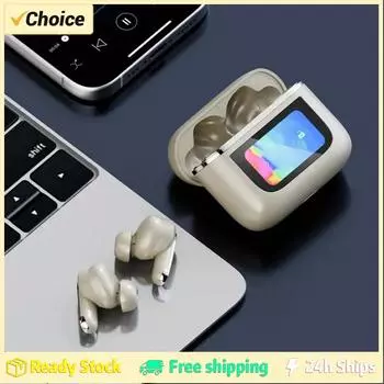 Беспроводные наушники с цветным светодиодным экраном и сенсорным шумоподавлением Bluetooth-наушники спортивные наушники TWS гарнитура TOUR PRO 2 ANC золотой