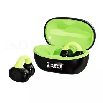 Беспроводные наушники с костной проводимостью, цифровой зарядный чехол, совместимый с Bluetooth, музыкальные наушники, стереонаушники для iPhone и Android