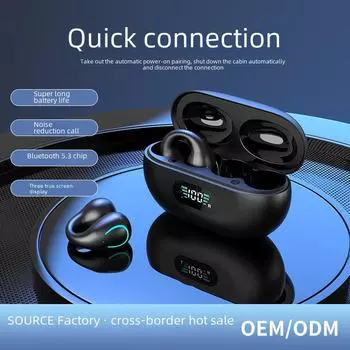 «Беспроводные наушники с костной проводимостью, шумоподавлением, сверхдлительным сроком службы батареи и конструкцией без ушей»