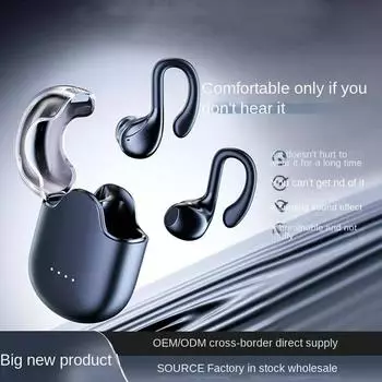 Беспроводные наушники с креплением на ухо Bluetooth 5.3 с микрофоном с шумоподавлением Наушники-вкладыши для бега и спорта