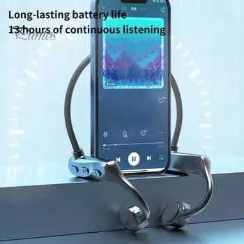 Беспроводные наушники с высоким уровнем шумоподавления IPX5, водонепроницаемые, совместимые с Bluetooth, 5.0, спортивные наушники с костной проводимостью для вождения зелёный