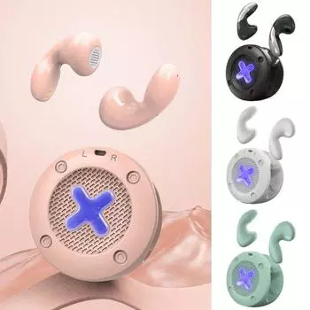 Беспроводные наушники с зарядным чехлом Шумоподавление Динамический звук Сенсорное управление Универсальные Bluetooth-совместимые наушники чёрный