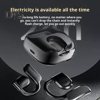 Беспроводные наушники с зарядным футляром, интеллектуальным шумоподавлением, водонепроницаемостью IPX5, малой задержкой, совместимыми с Bluetooth чёрный