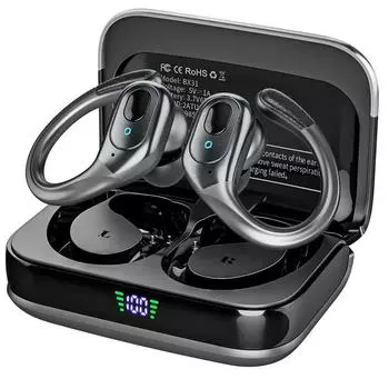 Беспроводные наушники Sport 75H Playtime Bluetooth 5.3 Наушники IP7 Водонепроницаемые Bluetooth-наушники для бега Беспроводные наушники-вкладыши для iOS/Android