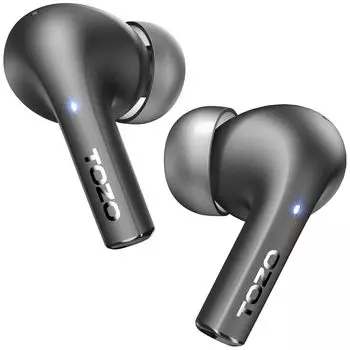 Беспроводные наушники TOZO E2 Bluetooth, легкие и компактные, с функцией шумоподавления ENC, 10-миллиметровым драйвером, совместимым со специальным приложением, пользовательским режимом эквалайзера