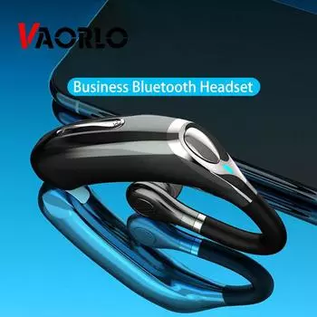 Беспроводные наушники VAORLO M50, умные Bluetooth-наушники, крючок для ушей, спортивные наушники с длительным режимом ожидания, громкая связь, регулировка громкости чёрный