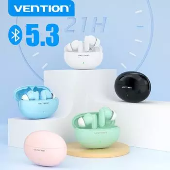 Беспроводные наушники Vention TWS, Bluetooth 5,3, гарнитура, настоящие беспроводные наушники для iPhone 13 Pro Max, наушники-вкладыши громкой связи белый