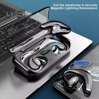 Беспроводные наушники-вкладыши Bluetooth-совместимые наушники с низкой задержкой ENC шумоподавлением водонепроницаемые стереонаушники с глубокими басами чёрный