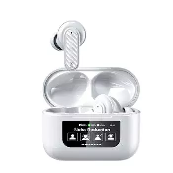 Беспроводные наушники-вкладыши BT 5.4 с функцией голосового переводчика в реальном времени, 144 языка(белый) КДЕ