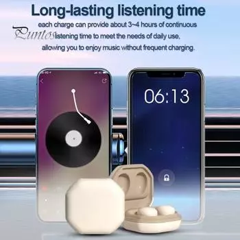 Беспроводные наушники-вкладыши с Bluetooth-совместимостью и зарядным чехлом. Низкая задержка. Наушники с 6-миллиметровыми драйверами и глубокими басами. зелёный