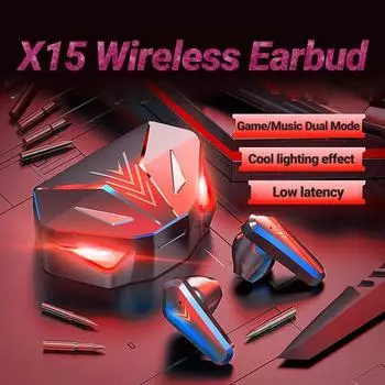 Беспроводные наушники-вкладыши с высоким качеством звука Mega Bass RGB, дышащий светильник, Bluetooth-совместимый, мини-стереоигры 5.1