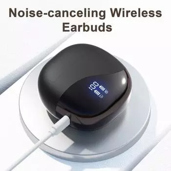 Беспроводные наушники-вкладыши Yousheng Bluetooth-совместимые с функцией перевода Наушники с цифровым дисплеем для перевода языка в реальном времени Наушники с функцией перевода языка чёрный