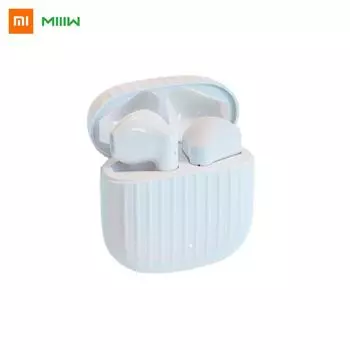 Беспроводные наушники XIAOMI MIIIW, Bluetooth-совместимые наушники 5.0, спортивные наушники с сенсорным управлением, гарнитура с микрофоном, зарядное устройство