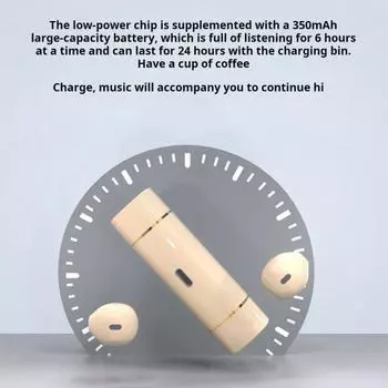 Беспроводные наушники Yousheng с Bluetooth-совместимостью и зарядным чехлом. Стабильное соединение. Шумоподавляющие внутриканальные наушники с низкой задержкой. хаки