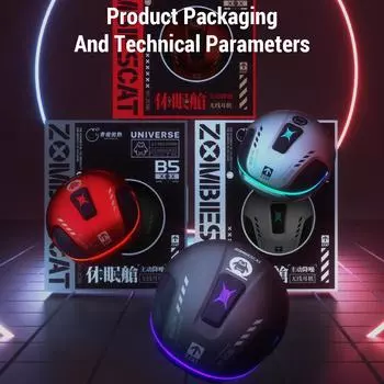 Беспроводные наушники ZOMBIESCAT B5 BT5.4, легкие и с шумоподавлением, низкие 0 красный